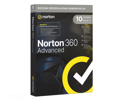 Program antywirusowy NortonLifeLock 360 Advanced 10 st. (12m)
